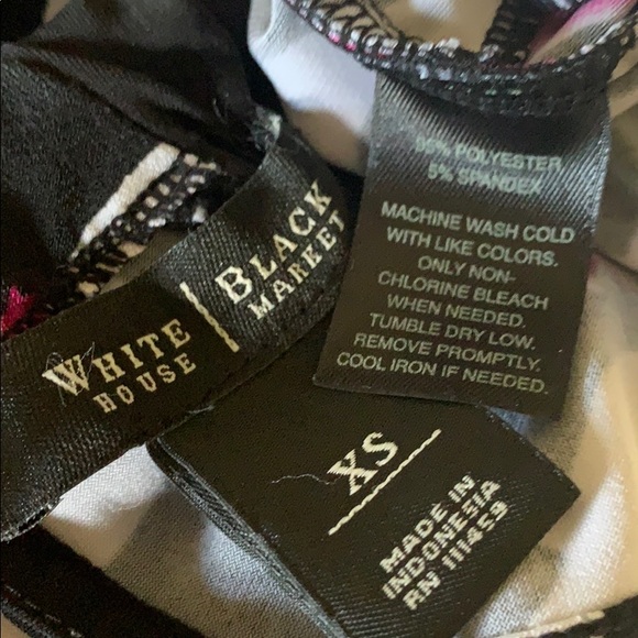 WHBM Tie Around Neck Patterned Dress EUC - Picture 8 of 8